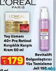 LOREAL PARİS REVİTALİFT DOLGUNLAŞTIRICI YÜZ TEMİZLEME JELİ 150 ML